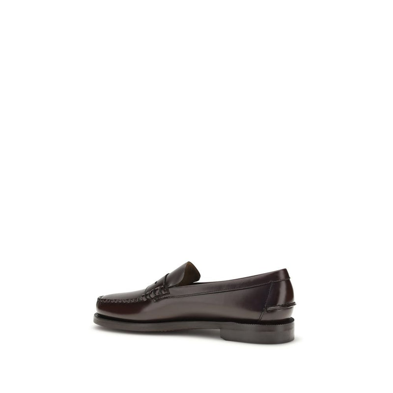 Sebago Brown Calf Leather Bos Taurus Slip-On Loafers