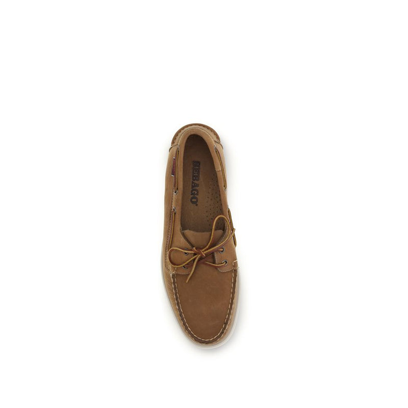 Sebago Brown Calf Leather Bos Taurus Slip-On Loafers