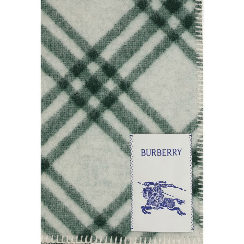 Burberry Bicolor Wool Oves Aries Scarf - Iconic Check Design
