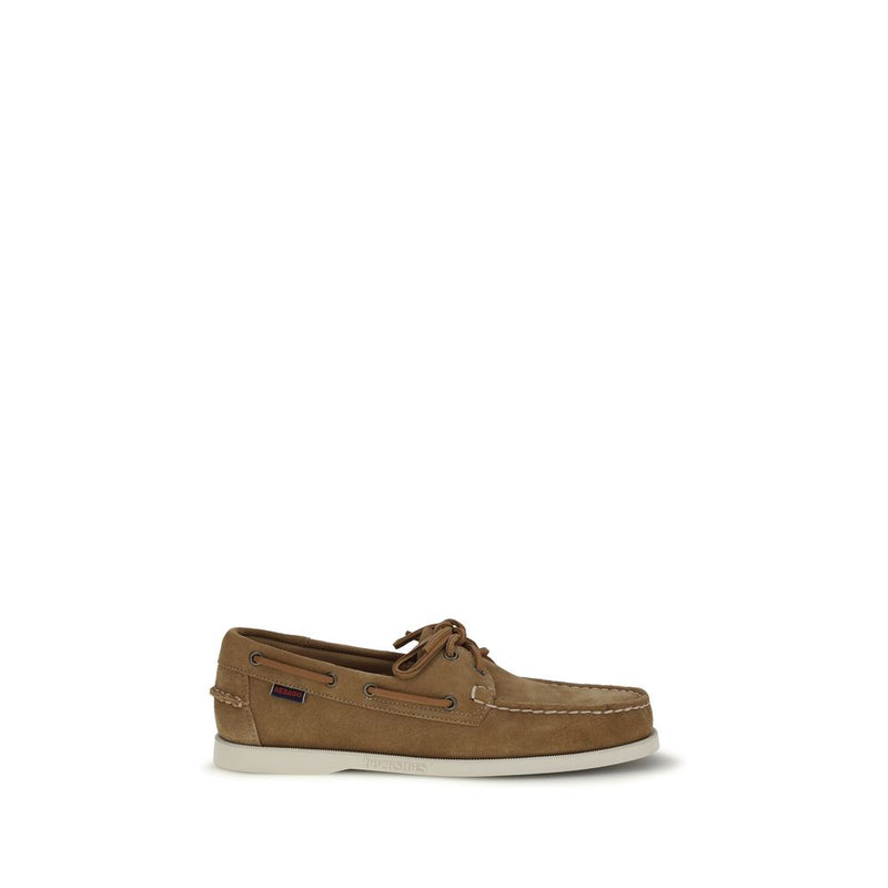 Sebago Brown Calf Leather Bos Taurus Slip-On Loafers