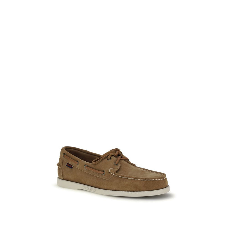 Sebago Brown Calf Leather Bos Taurus Slip-On Loafers