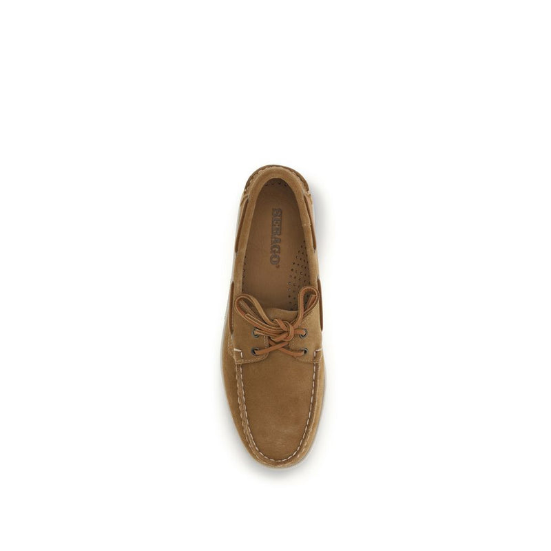 Sebago Brown Calf Leather Bos Taurus Slip-On Loafers