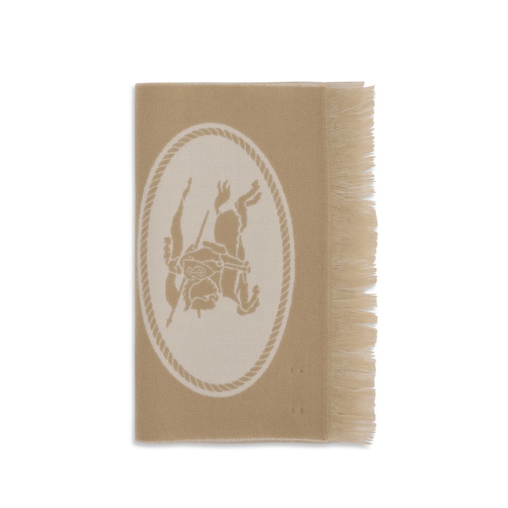 Écharpe Burberry Beige en Laine Ovis Aries
