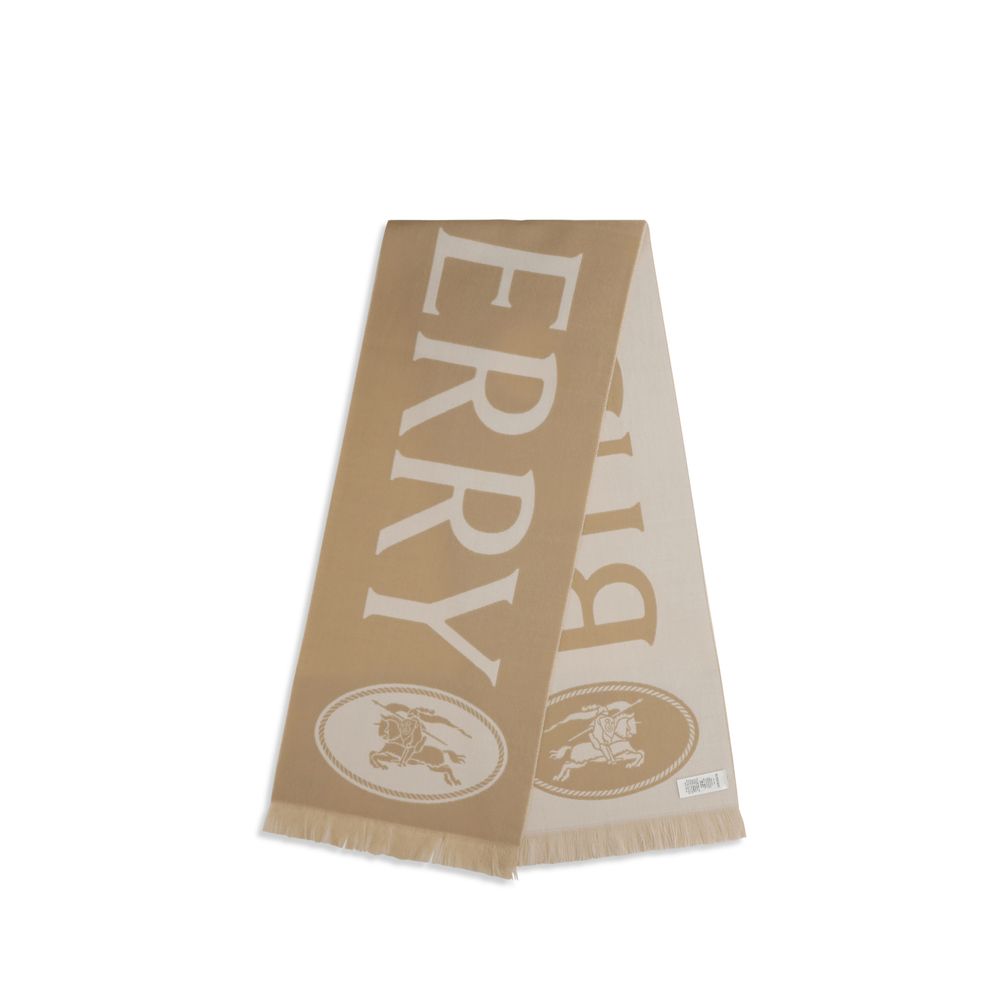 Écharpe Burberry Beige en Laine Ovis Aries