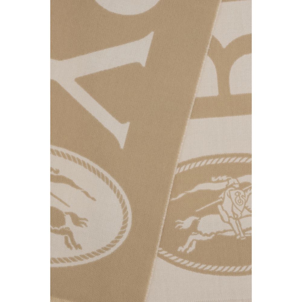 Écharpe Burberry Beige en Laine Ovis Aries
