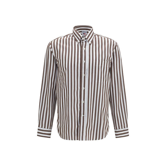 Sebago Nezinscot Brown Cotton Shirt for Men