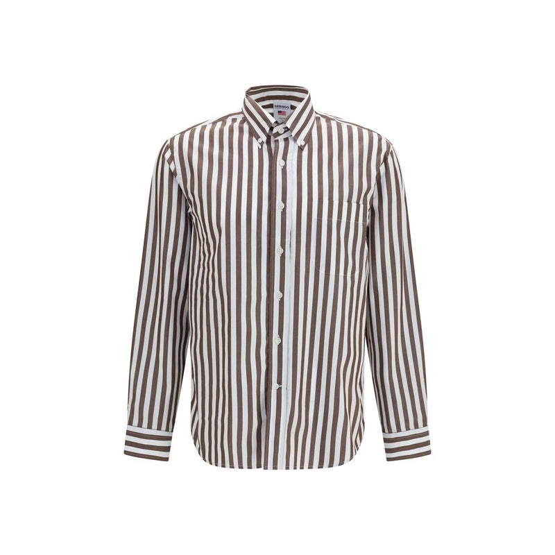 Sebago Nezinscot Brown Cotton Shirt for Men