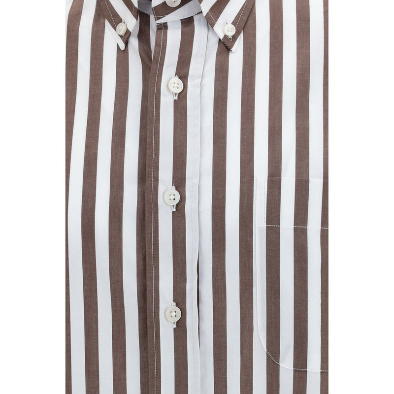Sebago Nezinscot Brown Cotton Shirt for Men