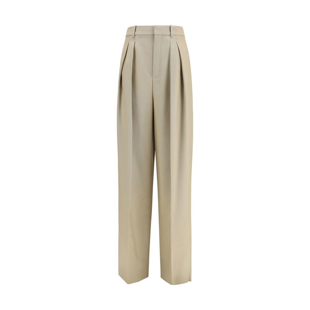 Saint Laurent Beige Wool Oves Aries Dress Pants
