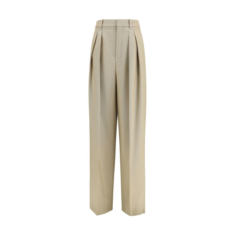 Saint Laurent Beige Wool Oves Aries Dress Pants