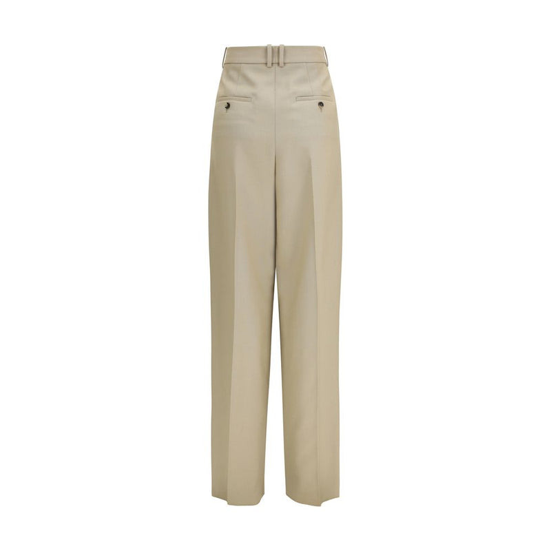 Saint Laurent Beige Wool Oves Aries Dress Pants