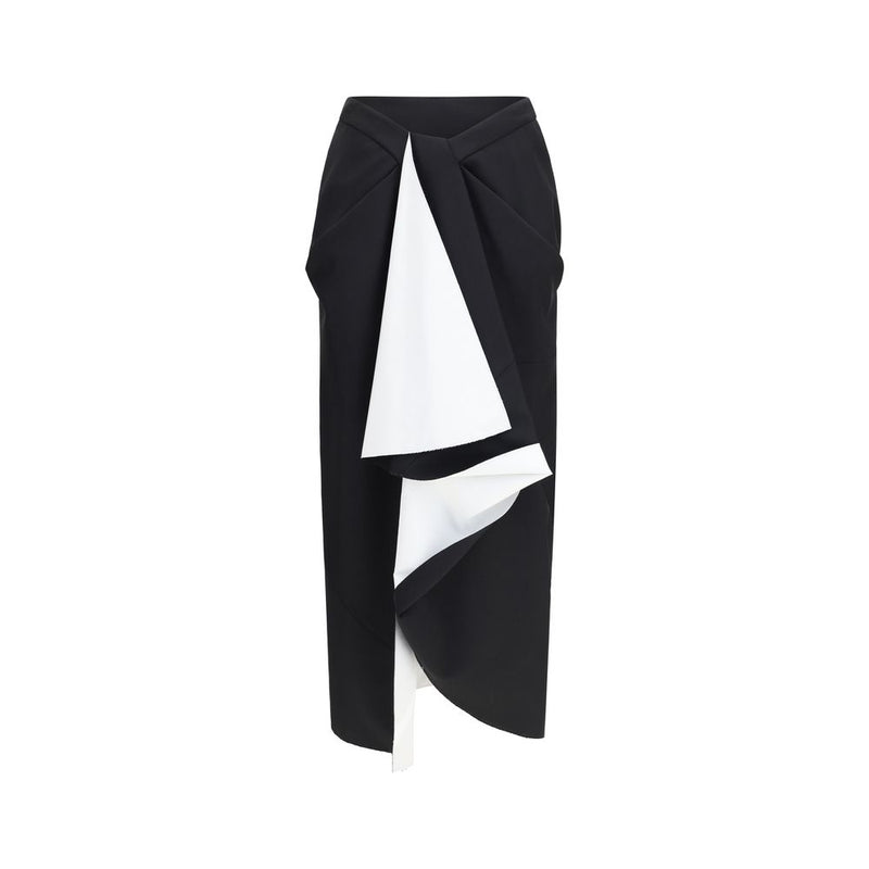 Givenchy Black Wool Oves Aries Midi Skirt