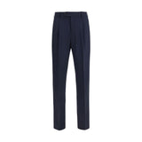 PT Torino Blue Wool Oves Aries Casual Pants