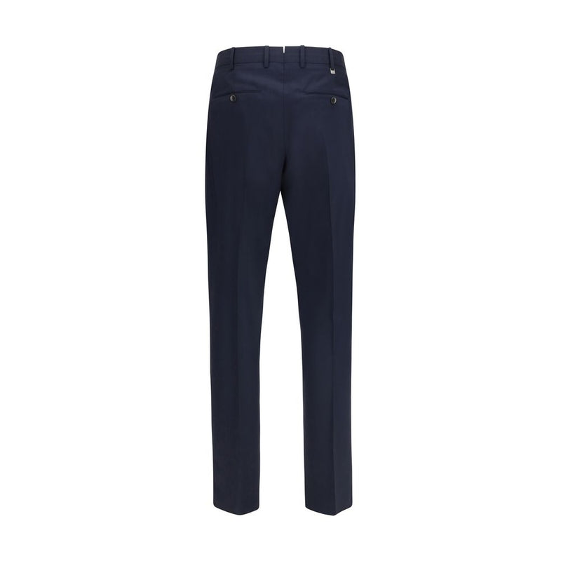 PT Torino Blue Wool Oves Aries Casual Pants