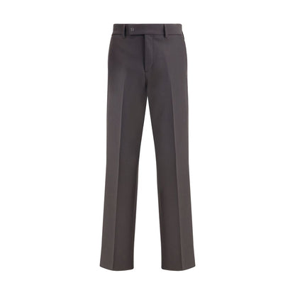 Fendi Brown Wool Oves Aries Dress Pants