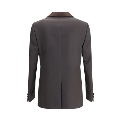 Fendi Brown Wool Oves Aries Blazer