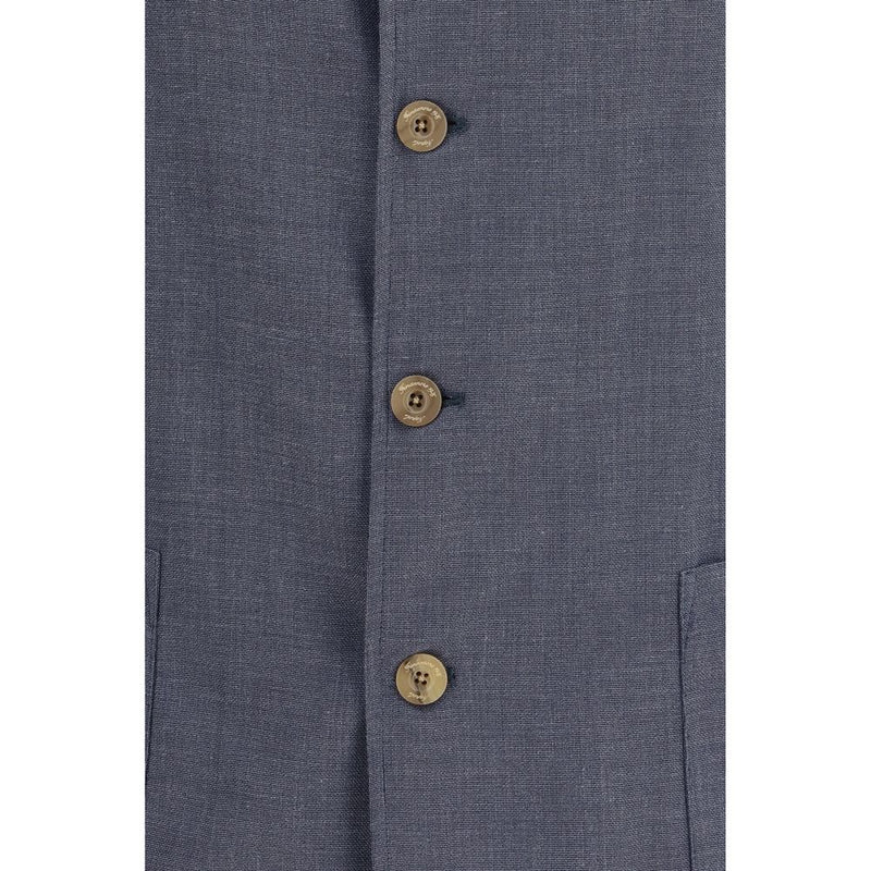 Finamore Gray Wool Oves Aries Jacket