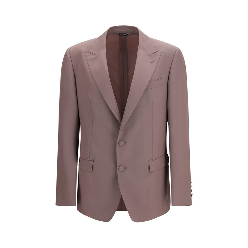 Dolce & Gabbana Brown Wool Oves Aries Jacket