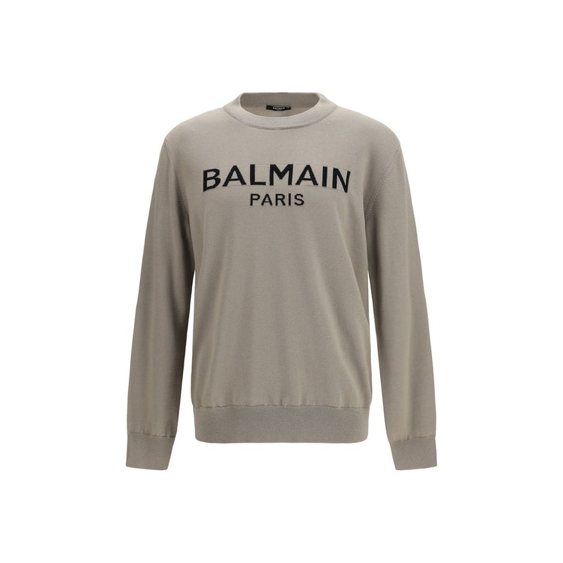 Balmain Bicolor Wool Oves Aries Sweatshirt - Élégance et Confort