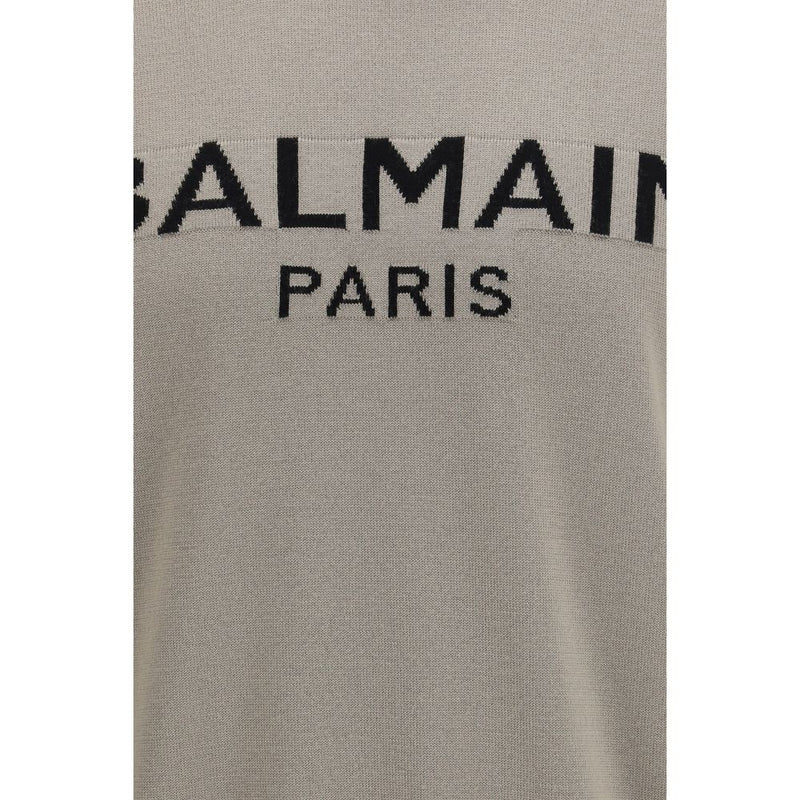 Balmain Bicolor Wool Oves Aries Sweatshirt - Élégance et Confort