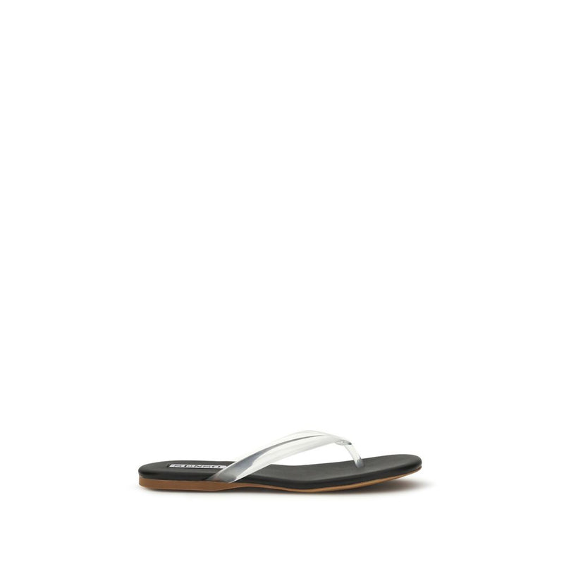 Senso Black Rubber Flip-Flop Sandals for Women