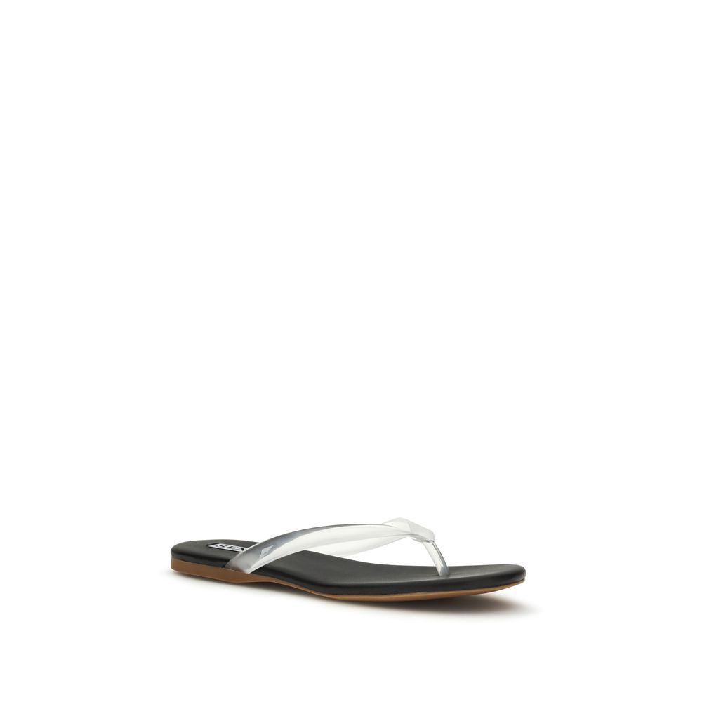Senso Black Rubber Flip-Flop Sandals for Women