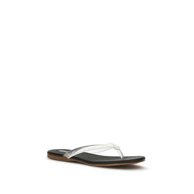 Senso Black Rubber Flip-Flop Sandals for Women