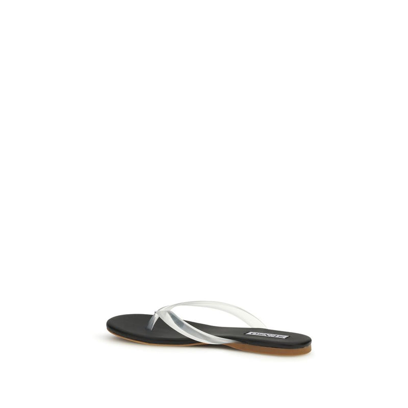 Senso Black Rubber Flip-Flop Sandals for Women