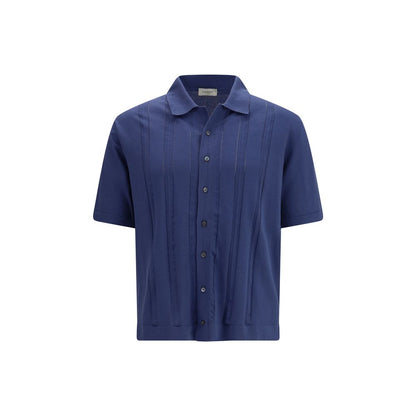 Piacenza Cashmere Blue Cotton Polo Shirt