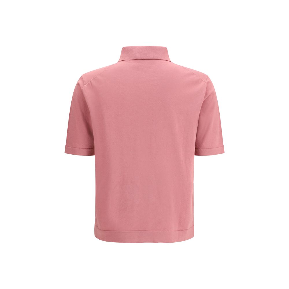 Polo Shirt en Coton Multicolore Piacenza Cashmere