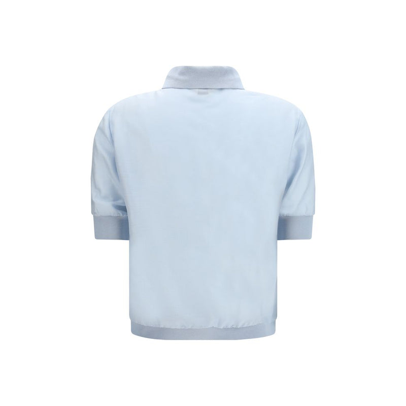 Jacob Cohen Blue Wool Oves Aries Shortsleeve Shirt