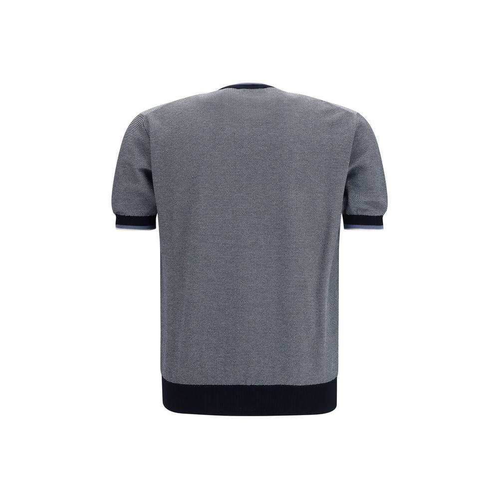 Polo en Coton Multicolore Piacenza Cashmere pour Homme