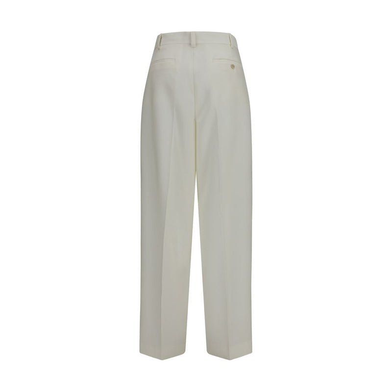 Calvin Klein White Wool Oves Aries Casual Pants