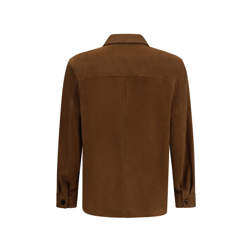 Umit Benan Brown Lamb Ovis Aries Jacket