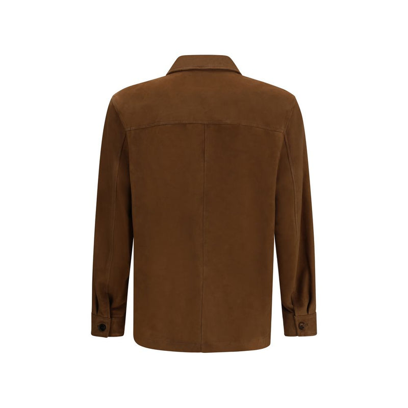 Umit Benan Brown Lamb Ovis Aries Jacket