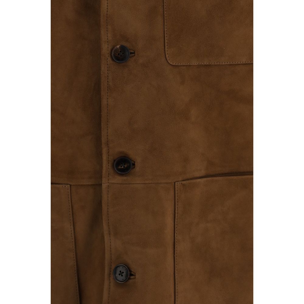 Umit Benan Brown Lamb Ovis Aries Jacket