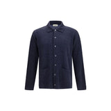 Piacenza Cashmere Blue Silk Cardigan for Men