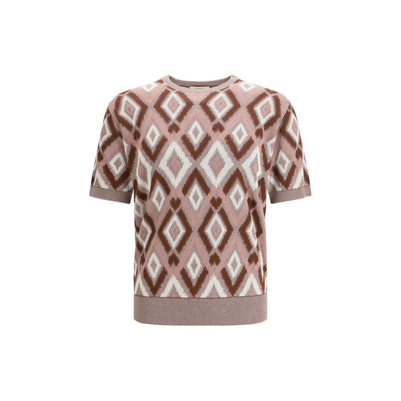 Piacenza Cashmere Multicolor Cotton Sweatshirt - IT54 | XXL
