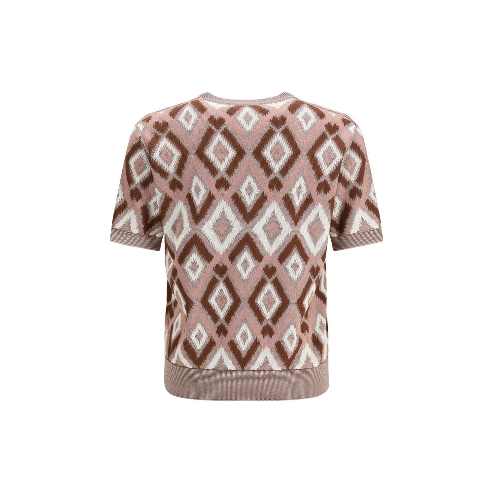 Piacenza Cashmere Multicolor Cotton Sweatshirt - IT54 | XXL