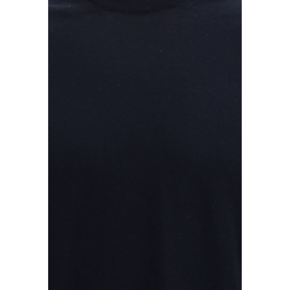 Piacenza Cashmere Blue Cotton T-Shirt - Essential Elegance