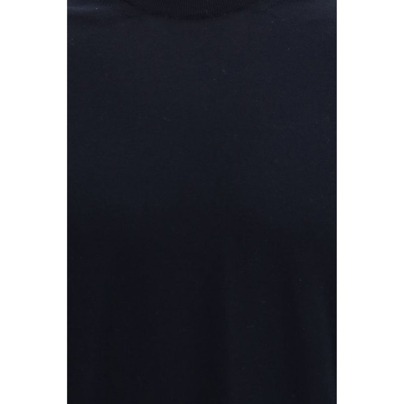 Piacenza Cashmere Blue Cotton T-Shirt - Essential Elegance