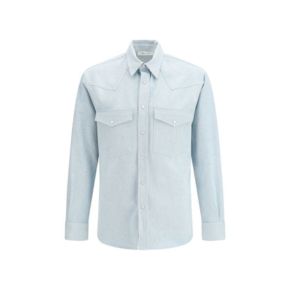 Umit Benan Blue Denim Shirt