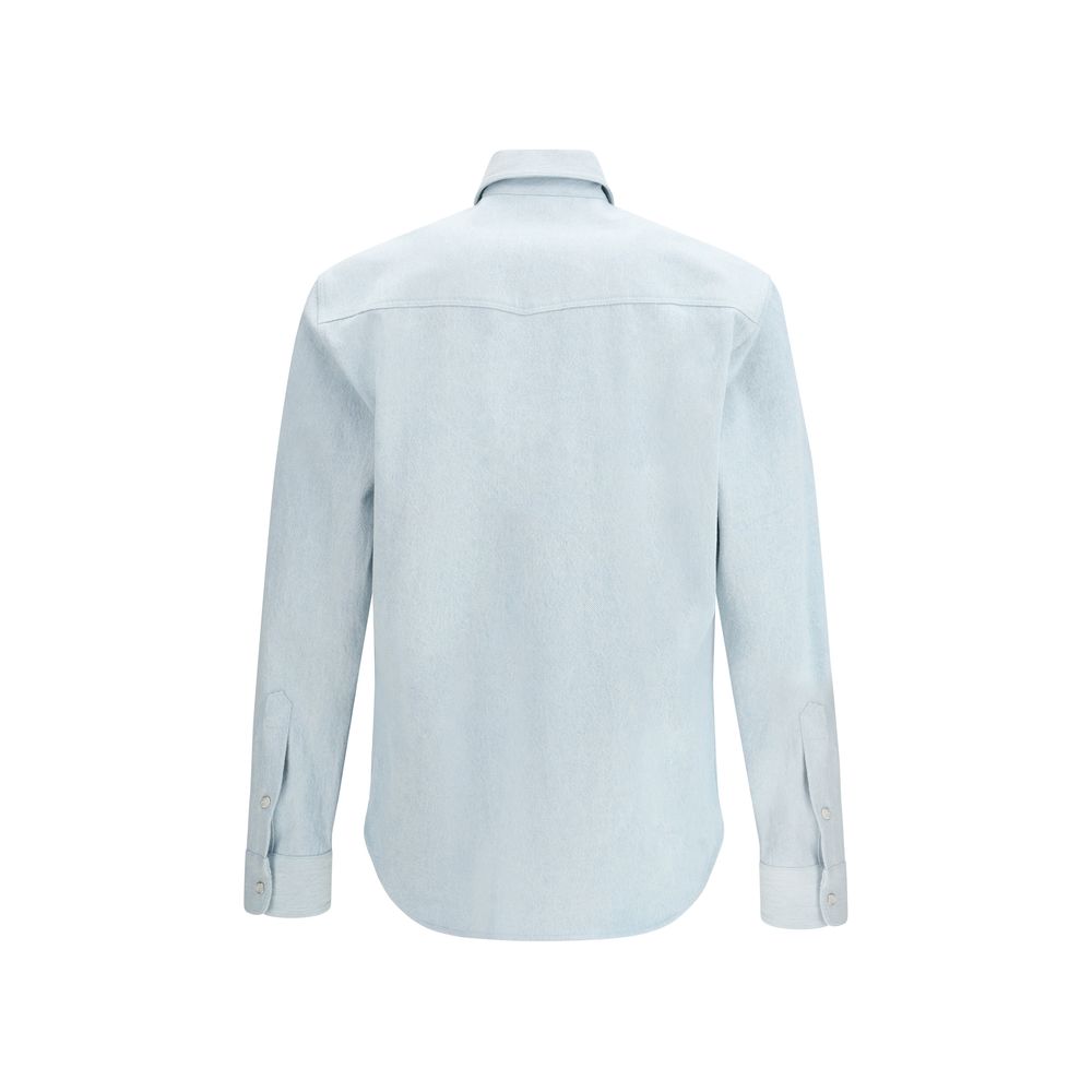 Umit Benan Blue Denim Shirt - Contemporary Western Style