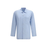 Umit Benan Blue Silk Shirt - Elegant & Lightweight
