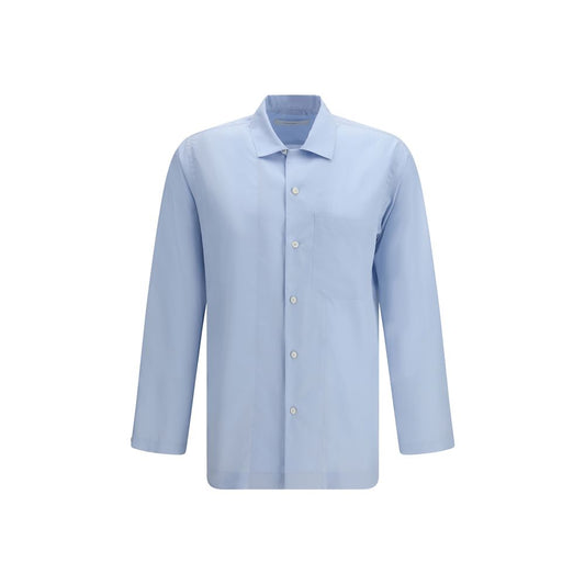 Umit Benan Blue Silk Shirt - Elegant & Lightweight