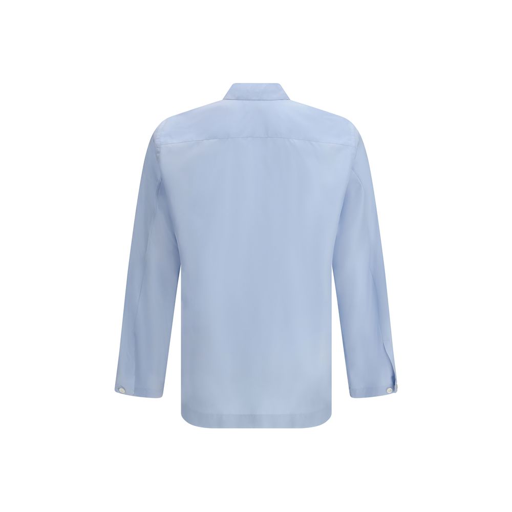 Umit Benan Blue Silk Shirt - Elegant & Lightweight