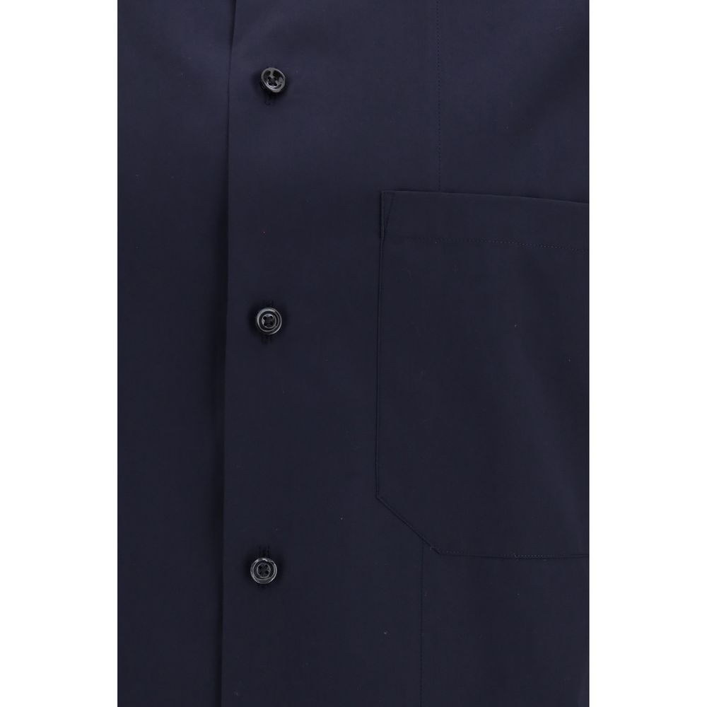 Umit Benan Havana Blue Cotton Shirt for Men