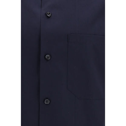 Umit Benan Blue Cotton Shirt