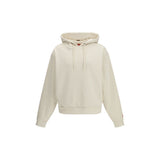 The North Face Red Box White Cotton Sweatshirt