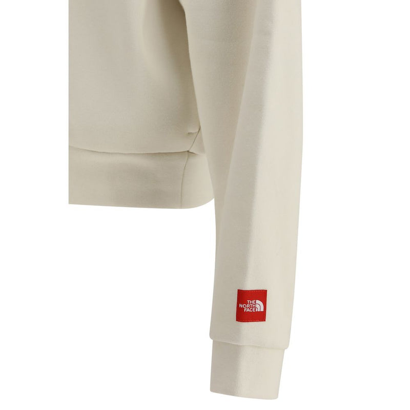 The North Face Red Box White Cotton Sweatshirt
